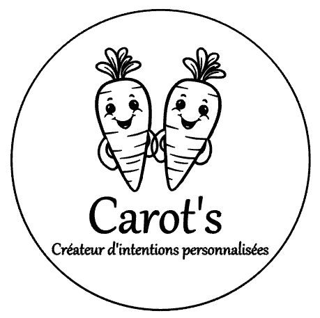 logo carot's personnalisation bois