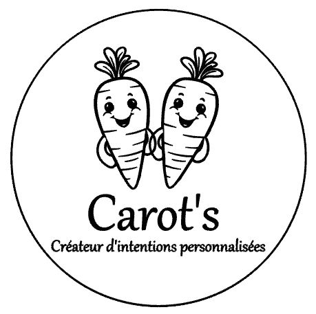 logo carot's personnalisation bois